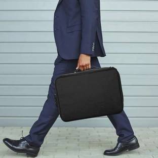 AMEEDARSHAN Document Bag with Lock, Fireproof 3-Layer File Storage Case