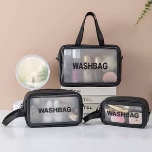 Gadhiyashopping Toiletry Bag, Wash Bag Cosmetic Bag (Black)