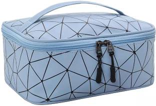 Pinkmpire Single Layer PU PVC Double Zipper Cosmetic Travel Toiletry Makeup Bag Organizer