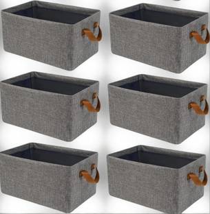 VENDIFY PACK OF 6 Cloth Organizer For Wardrobe Storage Bag Box Closet Drawer Organizers for Clothes Clothes Storage Box for Wardrobe Cloth, Saree, Towel, Blanket