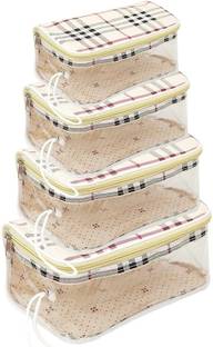 Flywind Toiletry Bag Pouch Travelling Kit Cosmetic Pouch Multipurpose pouch Pack of 4