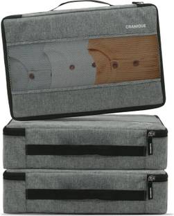 Cranique Packing Cubes for Travel, Travel Organizer Bag for Clothes Pouch - Pack of 3