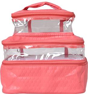 N A PURSE Three Layer Cosmetic Bag Organizer Makeup Pouch