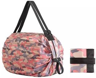 Xena Folding Shopping Bag with Zipper Waterproof Travel Luggage Bag (Multicolor)