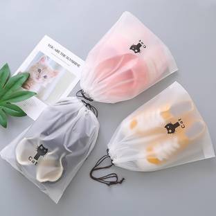 Organity Pack of 5 Shoe Bag Cover for Shoe Storage Travel Organizer for Women and Men