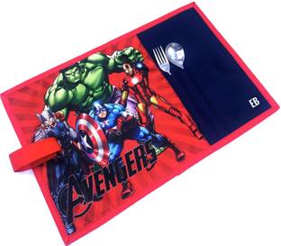 Echo Boomers Exclusive Red Avengers Printed Stain-Resistant Placemats Waterproof Tablemats