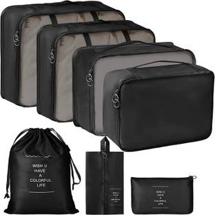 HOUSE OF QUIRK Packing Cubes 7 Pcs Travel Luggage Packing Organizers Set with Toiletry Bag