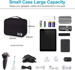 LACOPINE Travel Cable Organizer Bag, Wash Bag, Men Women Storage Bag, Make Up Case