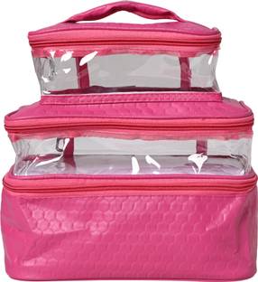 N A PURSE Three Layer Cosmetic Bag Organizer Makeup Pouch