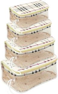 Flywind Toiletry Bag Pouch Travelling Kit Cosmetic Pouch Multipurpose pouch Pack of 4