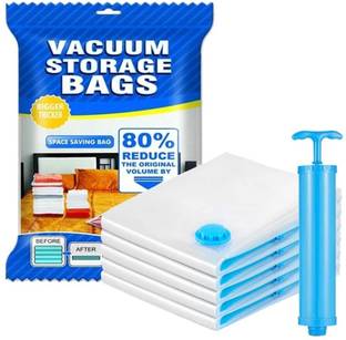 Jay Gatrad Seller Space Saver Compression Sealer Bags with Manual Pump Hanging Storage Vacuum Bags Travel Storage Vacuum Bags