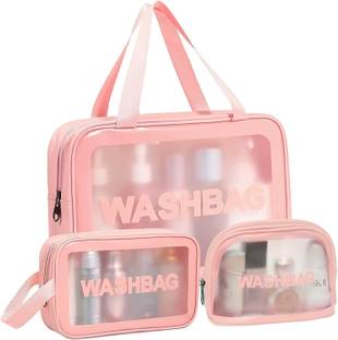 Flywind 3 PCS Travel Toiletry Bag for Women Men Waterproof Makeup Cosmetic Bag