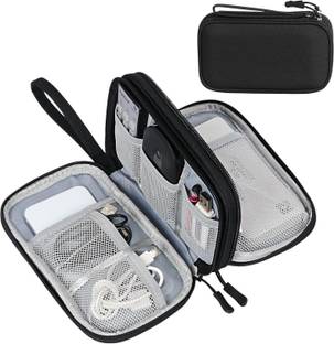 KeepCart Travel Organizer Electronic Accessories Case Waterproof Double Layer Storage Bag
