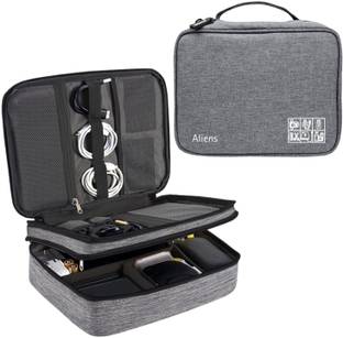 Aliens Double Layer Gadget Travel Tech Organizer Case Bag Pouch for Cable,ipad,cosmetic