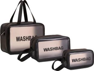 ELIGHTWAY MART Zipper Cosmetic Travel Toiletry Makeup Wash Bag Organizer Carry Pouch 3 Set