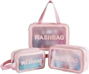 Gadhiyashopping Toiletry Bag, Wash Bag Cosmetic Bag (Pink)