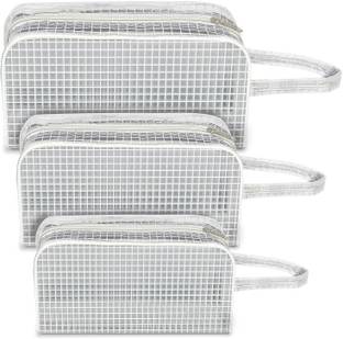 SNDIA Set of 3 Multipurpose Transparent Travel Pouch