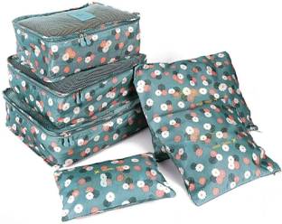 Flywind 6 Pcs Travel Storage Organizer Pouch Clothes Packing Storage Cubes