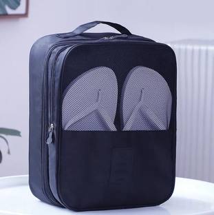 Bluwings Portable Double Layer shoes slipper storage bag Footwear organizer for Women-Men