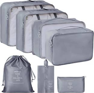 Mungat 7 Pcs Travel Organizer Pouch Packing Cubes for Clothes