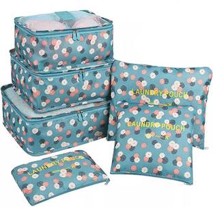 Rossella Multipurpose 6 Pcs Luggage Travel Cloth Organizer Cube Laundry Zipper Pouch Bag