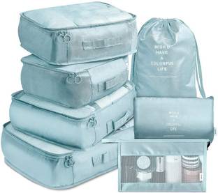 LarihkRetail 7 Set Travel OrganizerBag 3 Packing Cubes + 3 Pouches + 1 Toiletry Organizer Bag