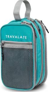 Travalate Multipurpose 3 compartment Travel Makeup Kit Pouch Medicine Organizer Bag Case Storage Pouch Handbag Travel Shaving Bag