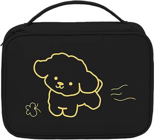 HOUSE OF QUIRK Large Capacity Cartoon Cosmetic Bag Portable Makeup Brush Organizer -25X7X18 Cm Travel Toiletry Kit