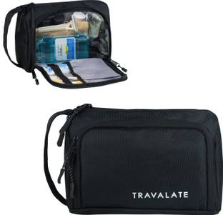 Travalate Lightweight, Water-Resistant Toiletry Organizer Dopp Kit for Men Travel Toiletry Kit