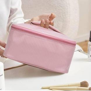 Astute Cottrage brush holder makeup Bag - Pink Travel Toiletry Kit