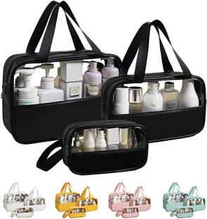 KEETLY Toiletry Bag for Women Clear Travel Toiletry Bag Travel Makeup Bag Travel Toiletry Kit