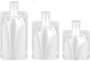 GIOGD Liquid Bag Cosmetic Empty Container Liquid Pouch Bags Stand Up Screw Cap Pouch Travel Toiletry Kit