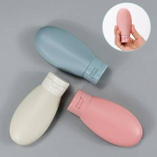 रुद्रव Refillable Travel Bottles For Toiletries Silicone For Cream, Shampoo Hand Wash ट्रॅव्हल टॉयलेट्री किट
