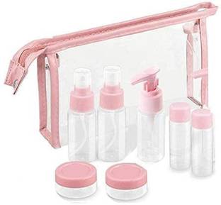 TAPAHPRIYAY 7Pcs/Set Travel Bottles Cosmetic Packaging Empty Pressure Travel Toiletry Kit