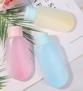 MYYNTI 3pcs Travel Pouch Kit 60ML Refillable Silicone Container Lid Travel Toiletry Kit Travel Toiletry Kit