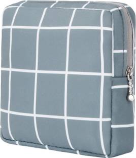 Grilazza Sanitary Napkin Pouch Pad Travel Cosmetic Makeup Jewellery Storage Pouch Holder Travel Toiletry Kit