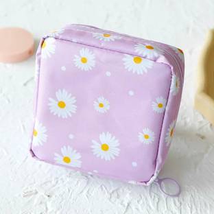 Grilazza Sanitary Napkin Pouch Pad Travel Cosmetic Makeup Jewellery Storage Pouch Holder Travel Toiletry Kit