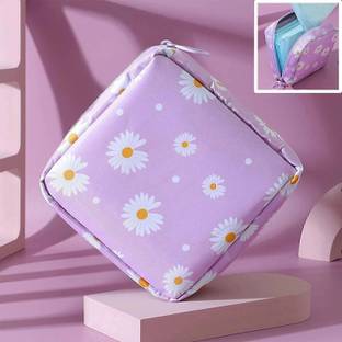 AASAISH Sanitary Napkin Pad Pouch Travel Cosmetic Makeup Jewellery Storage Pouch Holder Travel Toiletry Kit