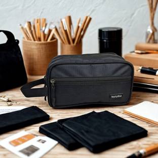 TechyBee Water-Resistant Travel Toiletry Bag Shaving Kit/Pouch/Bag for Men and Women Travel Shaving Kit & Bag