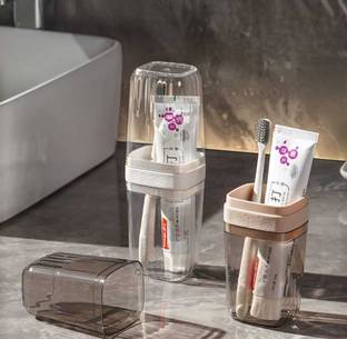 Mezulot TRAVEL TOOTHBRUSH CUP HOLDER Travel Toiletry Kit