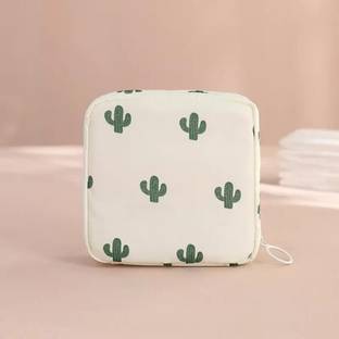 Grilazza Sanitary Napkin Pouch Pad Travel Cosmetic Makeup Jewellery Storage Pouch Holder Travel Toiletry Kit