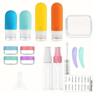 DEPOZA Pack Of 14 All-in-One Travel Toiletry Bottle Set Travel Toiletry Kit