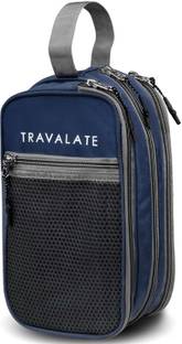 Travalate Multipurpose 3 compartment Travel Makeup Kit Pouch Medicine Organizer Bag Case Storage Pouch Handbag Travel Toiletry Kit