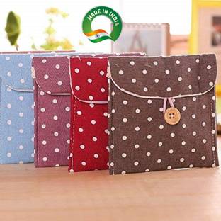 hiyan Sanitary Pad Pouch - 4 pcs Travel Toiletry Kit