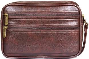 The CLOWNFISH Travel Pouch Cash Money Pouch Handbag Coin Purse (Tan) Travel Toiletry Kit
