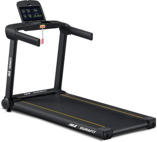 Durafit Surge 5HP Peak 140Kg Max Weight | 25-Auto Incline | 16km Speed | Home Use BLDC Treadmill (Max Weight:140 kg)