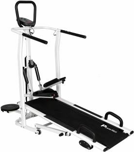 Powermax Fitness MFT-410-4 in 1 Multifunction Manual with Jogger, Stepper, Twister & PushUp Bar Treadm...