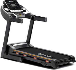 FITKIT by Cult FT100S 3.25HP Peak Max Weight:110Kg & 12 Preset Program For Home Gym Treadmill (Max Weight:110 kg)