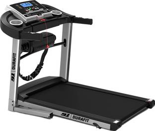 Durafit Strong Multifunction | 4.5 HP Peak DC Motorized Foldable | Manual Incline Treadmill (Max Weight:120 kg)