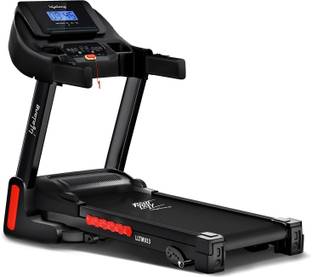 Lifelong FitPro Treadmill for Home | 4 HP Peak Motor | Foldable & Hydraulic Folding Treadmill (Max Weight:100 kg)